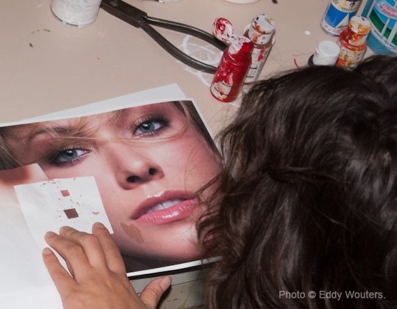 using Holbein paint